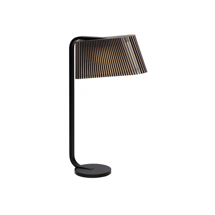 Owalo 7020 bordlampe fra Secto Design i sort