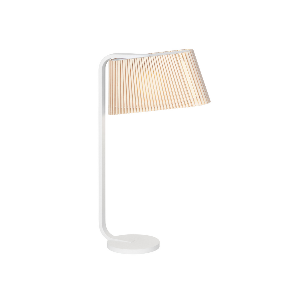 Owalo 7020 bordlampe fra Secto Design i birk