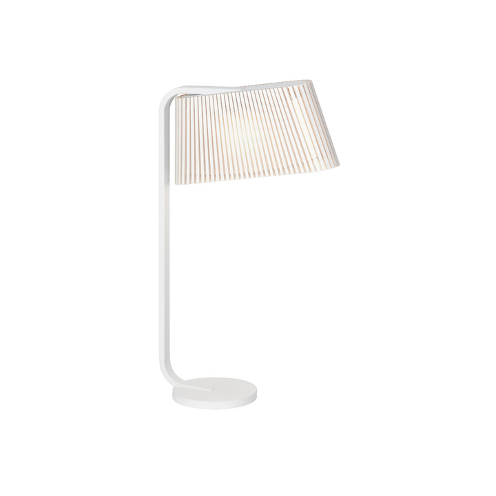 Owalo 7020 bordlampe i hvid