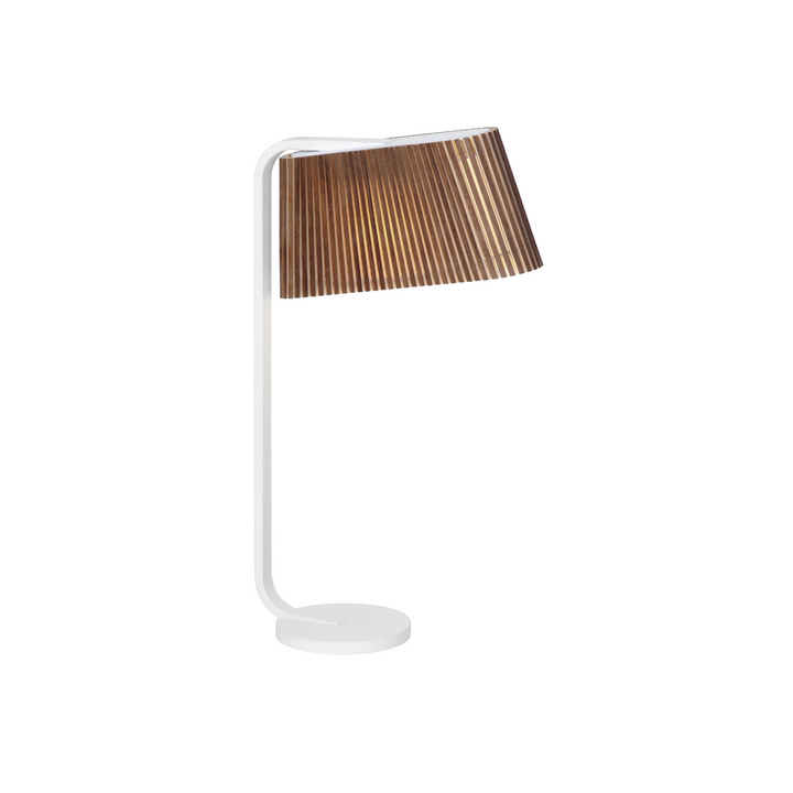 Owalo 7020 bordlampe i valnød