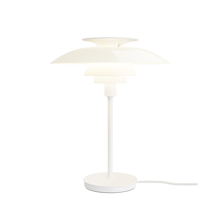 PH 80 Bordlampe – Tidløst Design af Poul Henningsen for Louis Poulsen hvid