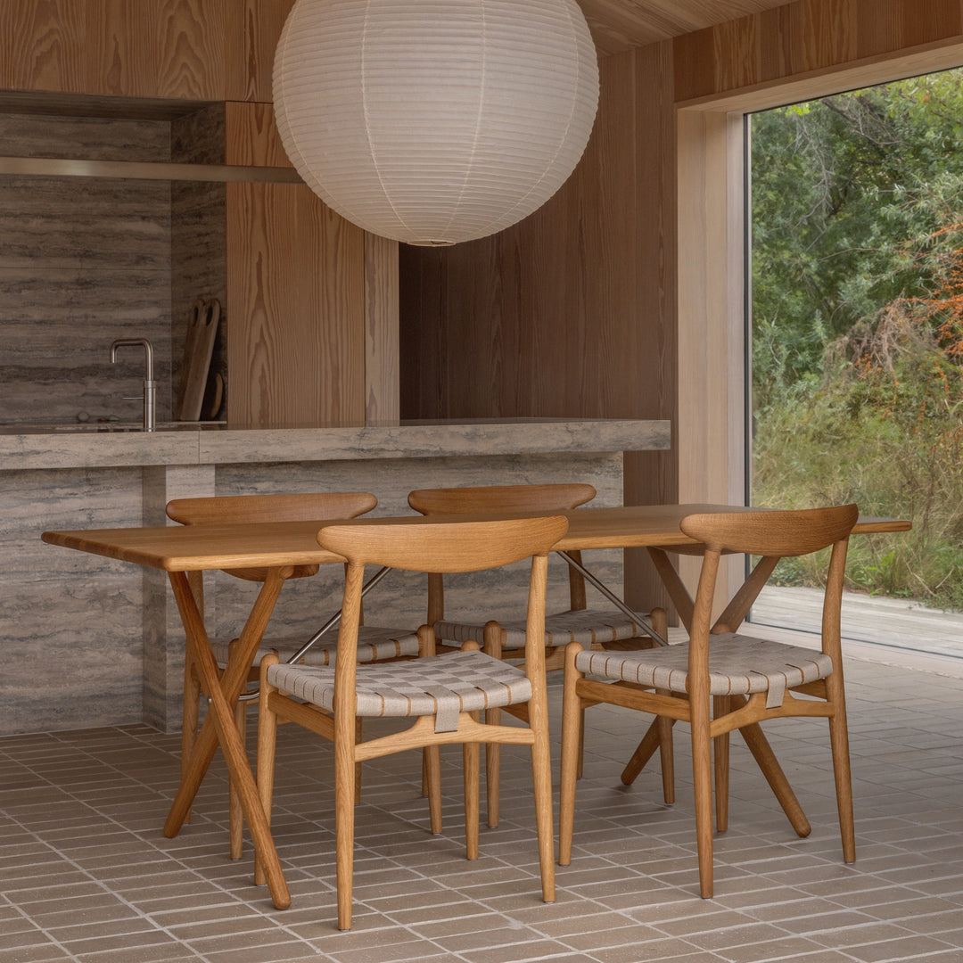 PP101 spisebordsstol i egetræ af Wegner for PP Møbler