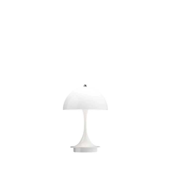250 panthella portable bordlampe fra Louis Poulsen i hvid