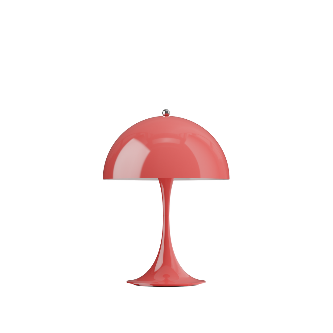 Panthella 250 portable bordlampe opaque koral fra Louis Poulsen