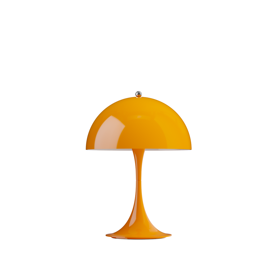 Panthella 250 portable bordlampe opaque orange fra Louis Poulsen