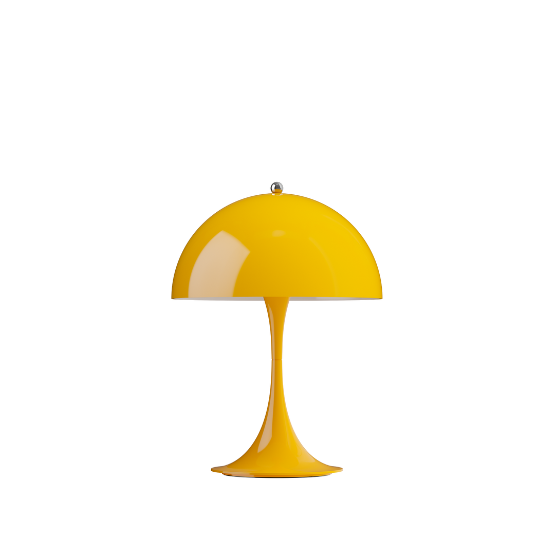 Panthella 250 portable bordlampe opaque gul fra Louis Poulsen
