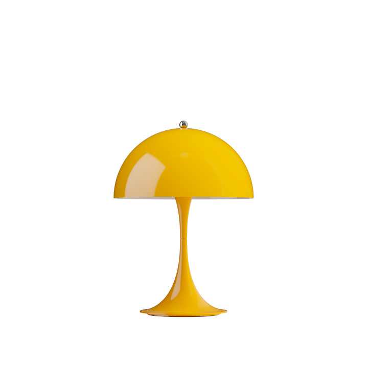 Panthella 250 portable bordlampe opaque gul fra Louis Poulsen