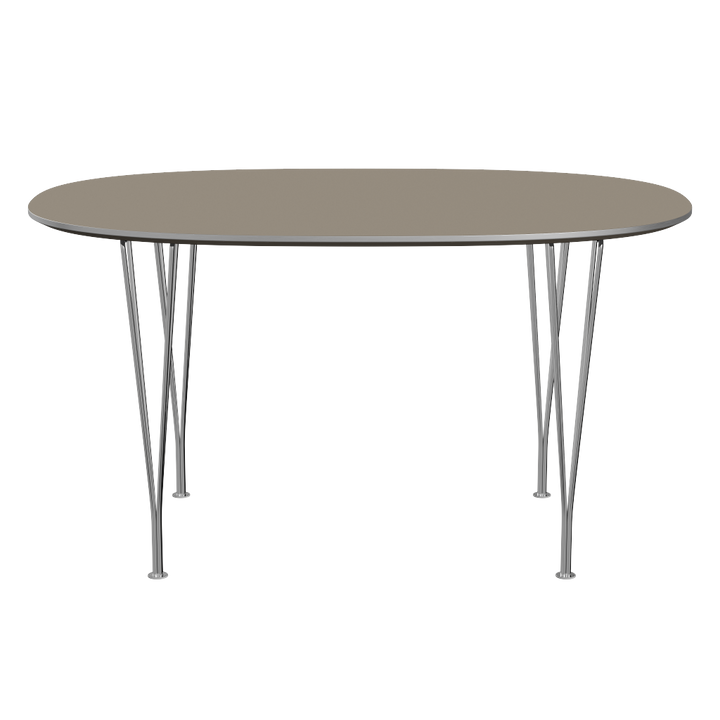 Superellipse spisebord af Piet Hein i brown ottawa for Fritz Hansen