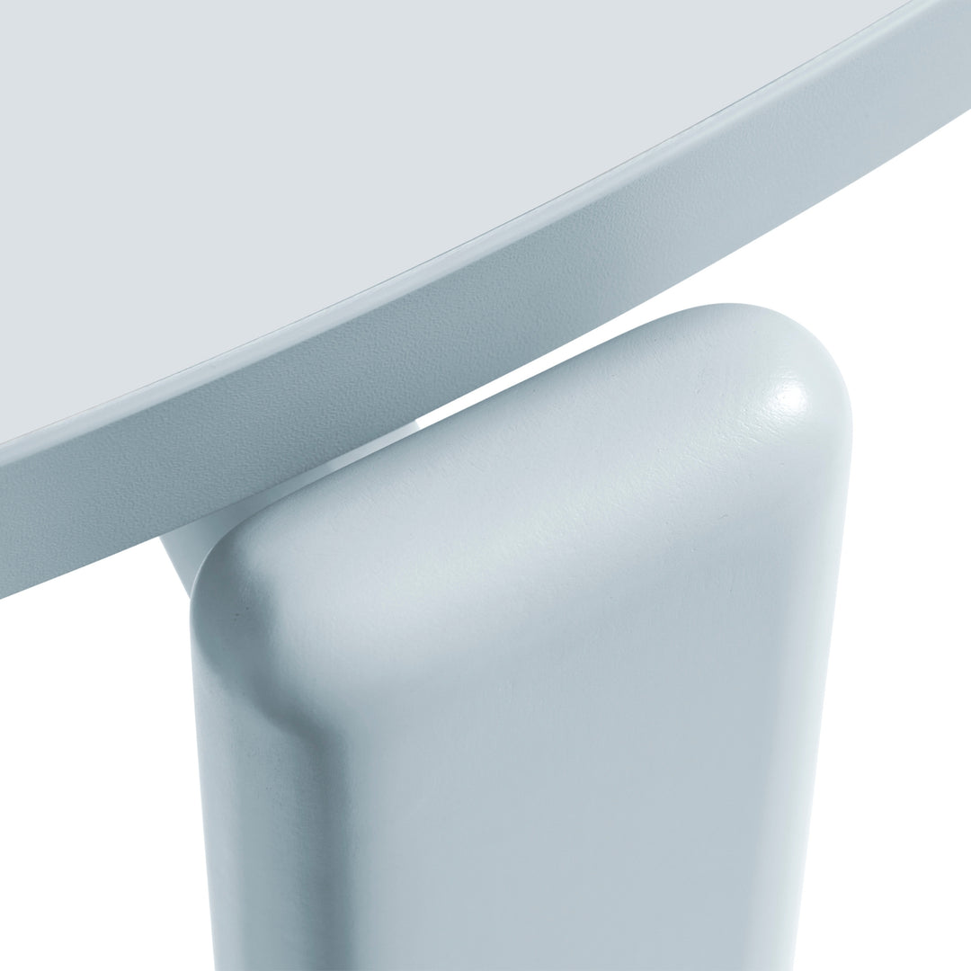 Rey table fra HAY i bøgetræ i farven slate blue details