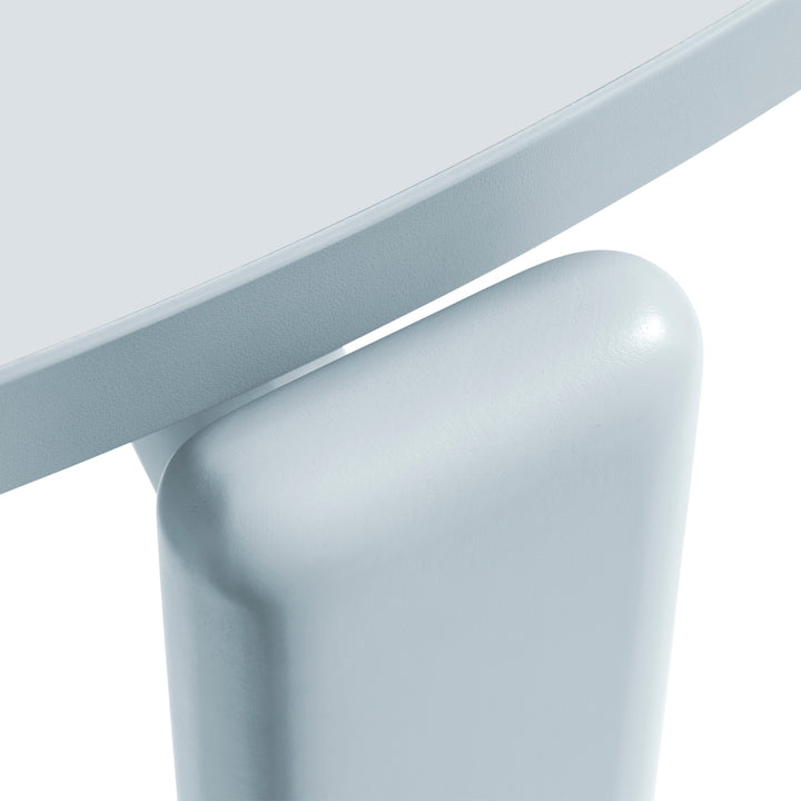 Rey table fra HAY i bøgetræ i farven slate blue details