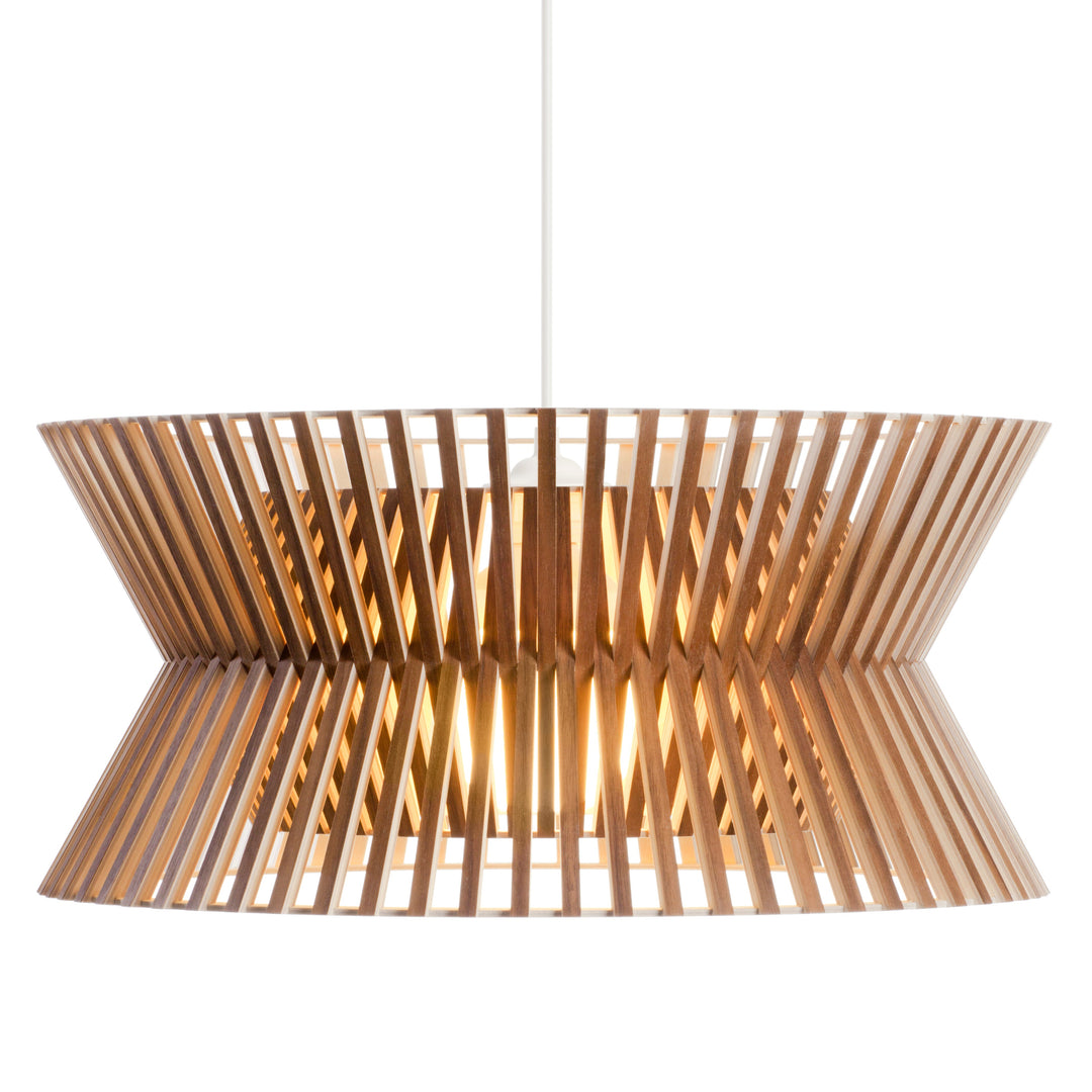Kontro 6000 pendel loftslampe fra Secto Design i valnød