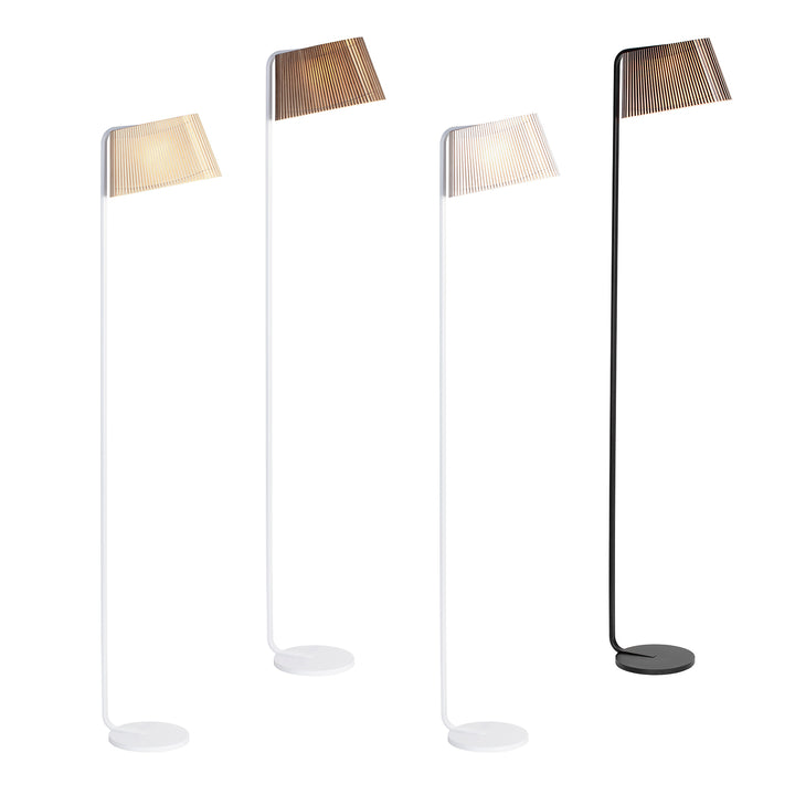 Owalo 7010 gulvlampe fra Secto Design i alle varianter