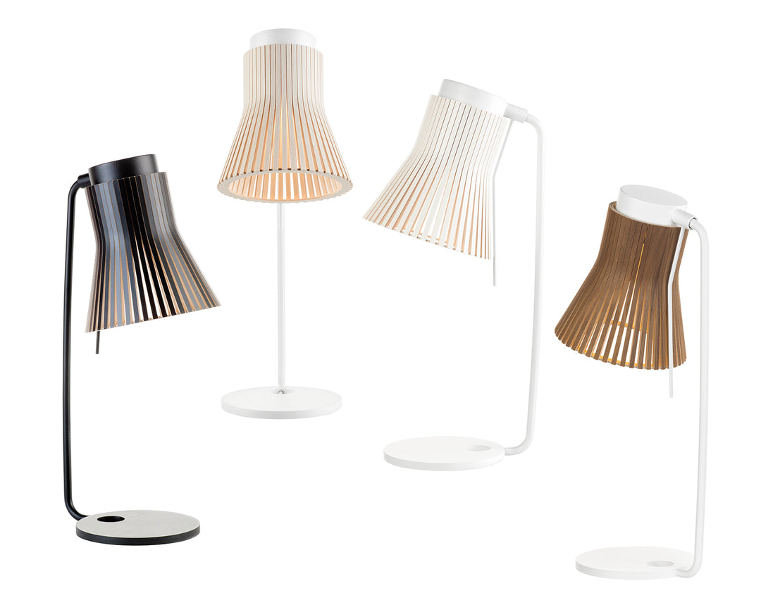 Petite 4620 bordlampe fra Secto Design i alle varianter