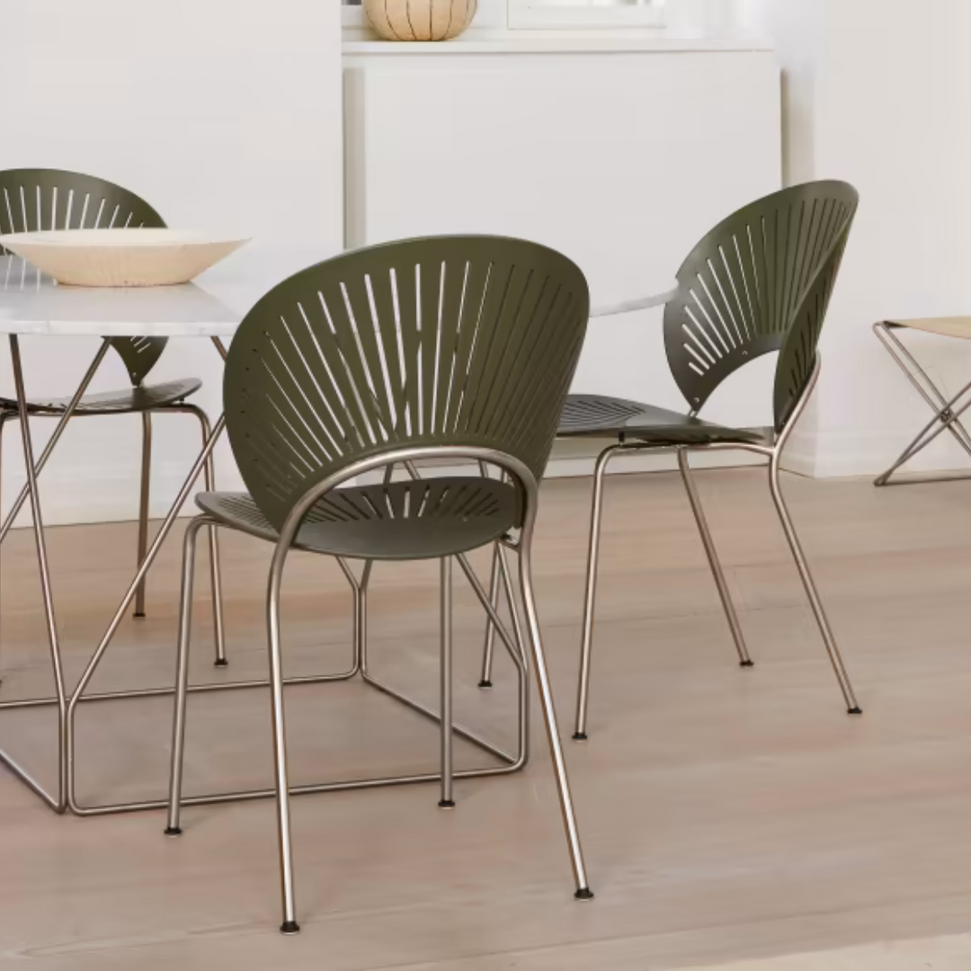 Trinidad spisebordsstol fra Fredericia Furniture. Designet af Nanna Ditzel. Klassisk design til spisestuen. 