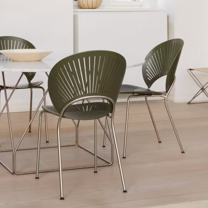 Trinidad spisebordsstol fra Fredericia Furniture. Designet af Nanna Ditzel. Klassisk design til spisestuen. 