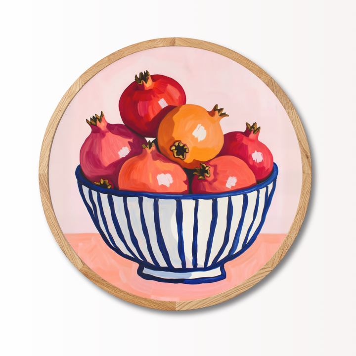 Pomegranate bowl rundt billede