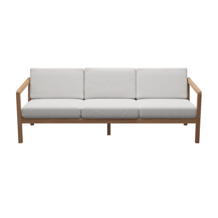 Loungesofa fra Skagerak med tilhørende hynder i forskellige farver. Flere variationer fåes hos Central Møbler