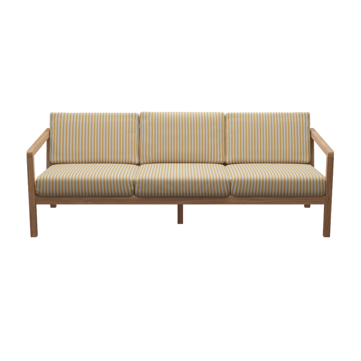 Loungesofa fra Skagerak med tilhørende hynder i forskellige farver. Flere variationer fåes hos Central Møbler