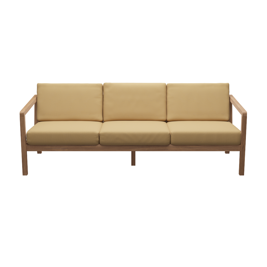 Loungesofa fra Skagerak med tilhørende hynder i forskellige farver. Flere variationer fåes hos Central Møbler