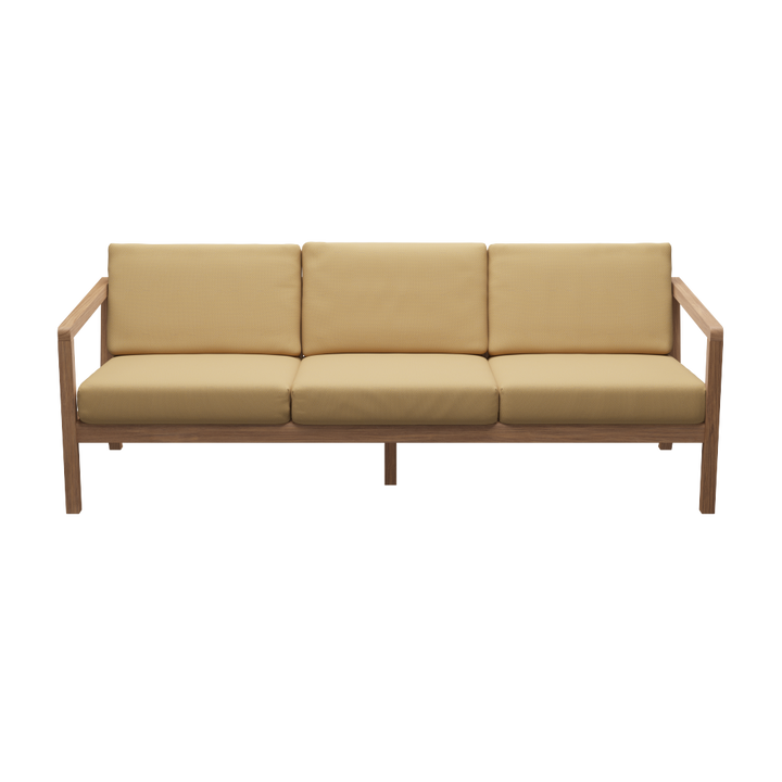 Loungesofa fra Skagerak med tilhørende hynder i forskellige farver. Flere variationer fåes hos Central Møbler