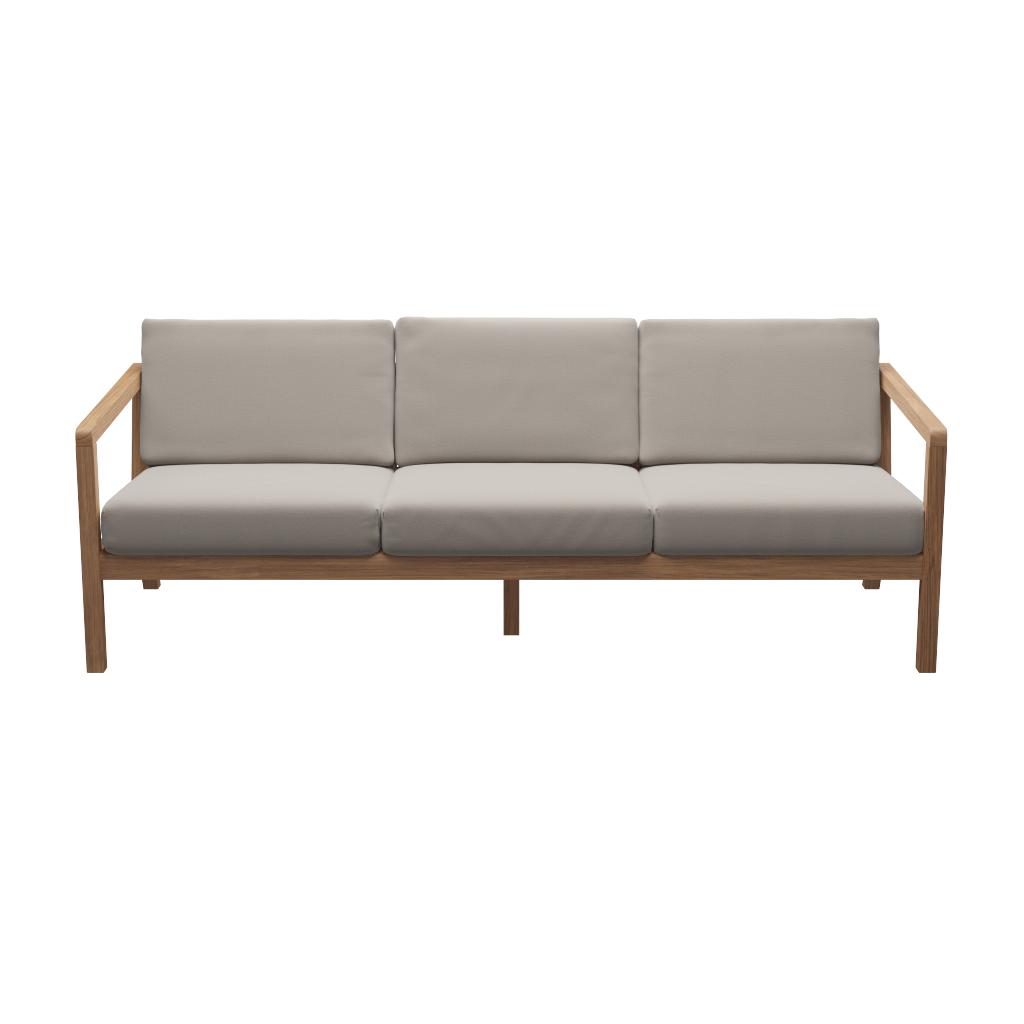 Loungesofa fra Skagerak med tilhørende hynder i forskellige farver. Flere variationer fåes hos Central Møbler