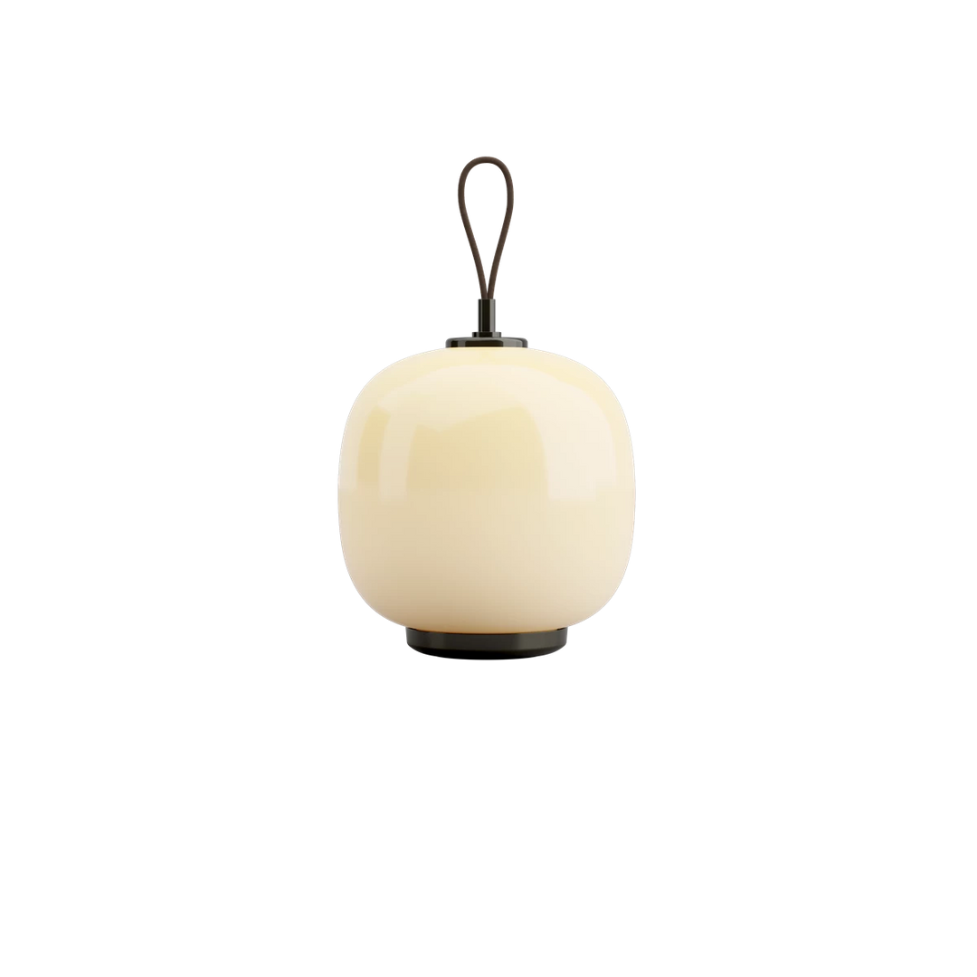VL45 radiohus portable lampe fra Louis Poulsen i opalglas