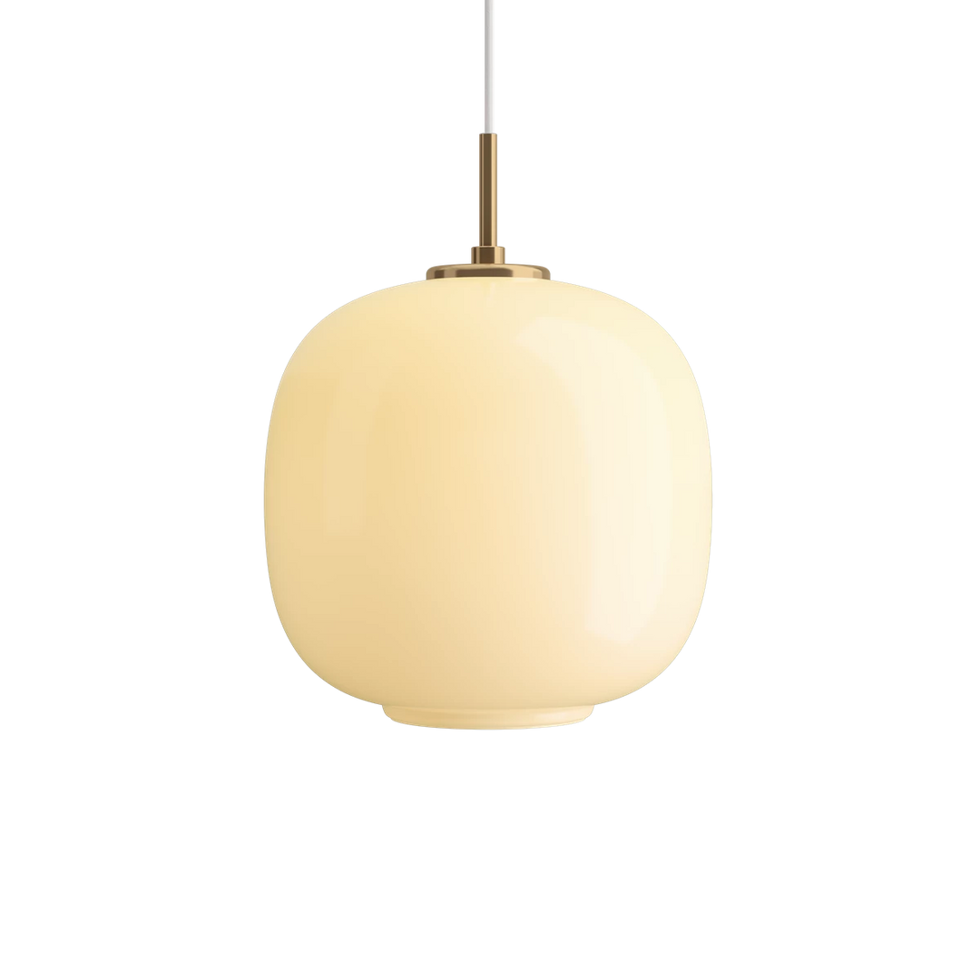 VL 45 radiohus pendel loftslampe fra Louis Poulsen i farven yellow i ø 250