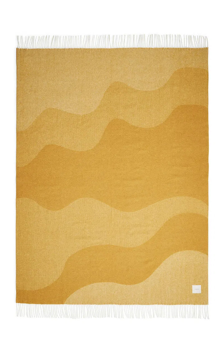 Waves uld plaid, 140x200 cm