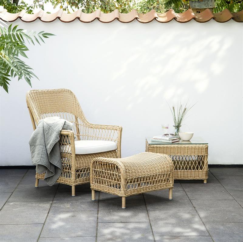 Dawn loungestol inkl. skammel fra Sika Design - Udstillingsmodel