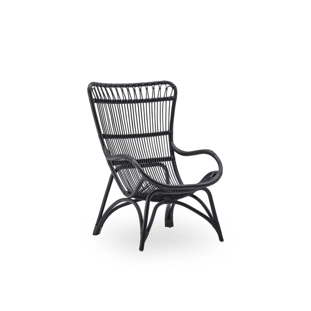 Monet loungestol fra Sika Design i sort bambus