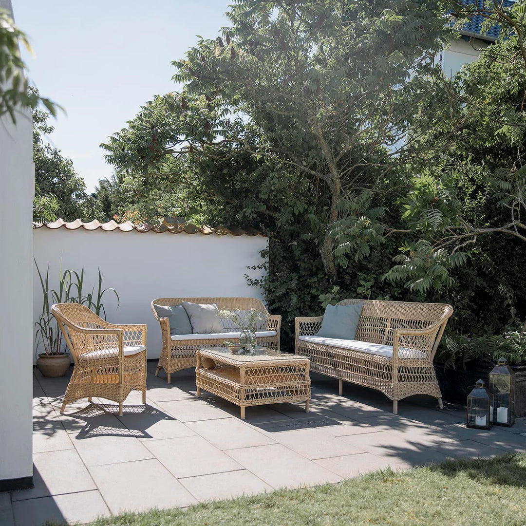 Lounge opstilling fra Sika Design i lys bambus