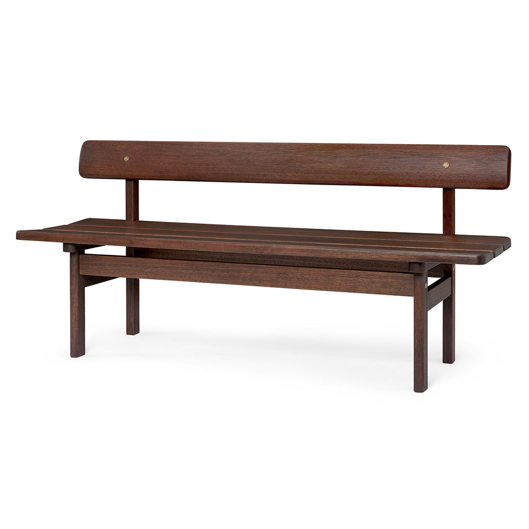 Bænk i olieret teak træ fra Carl Hansen og Søn, teak træ, træbænk