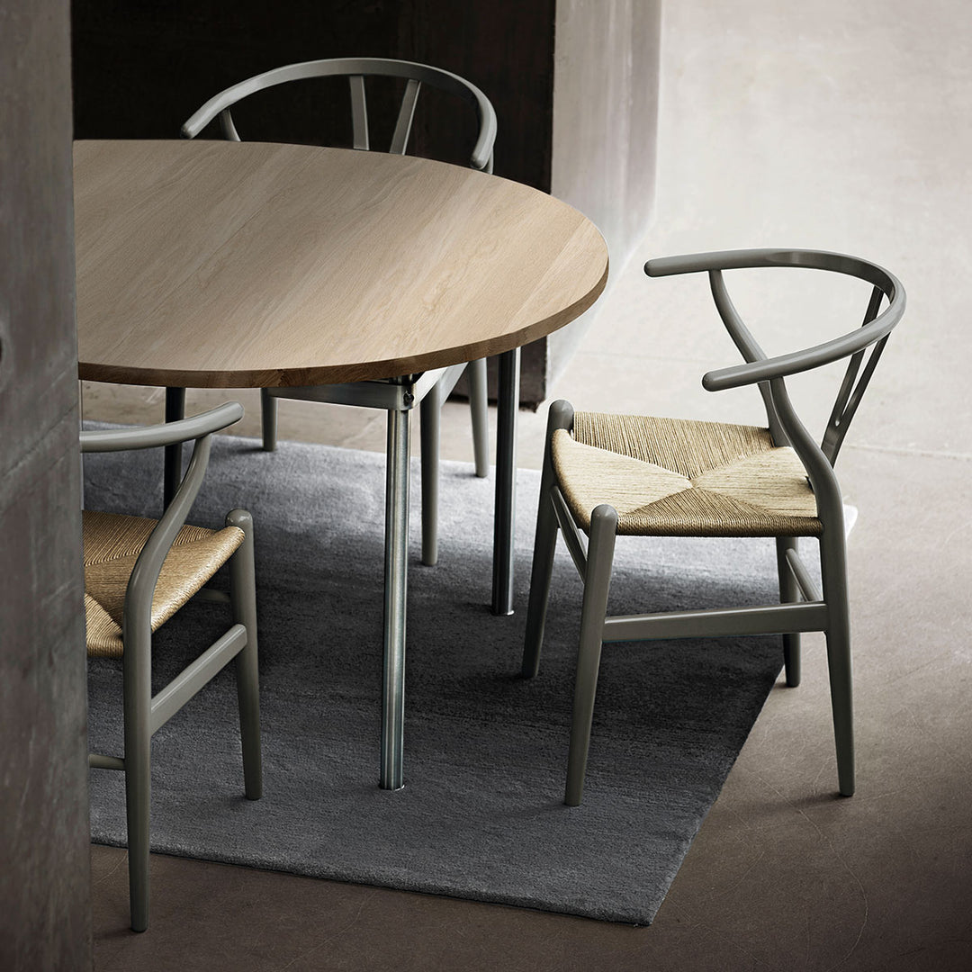 CH24 Y-stol softmalet, naturflet, soft slate, grå