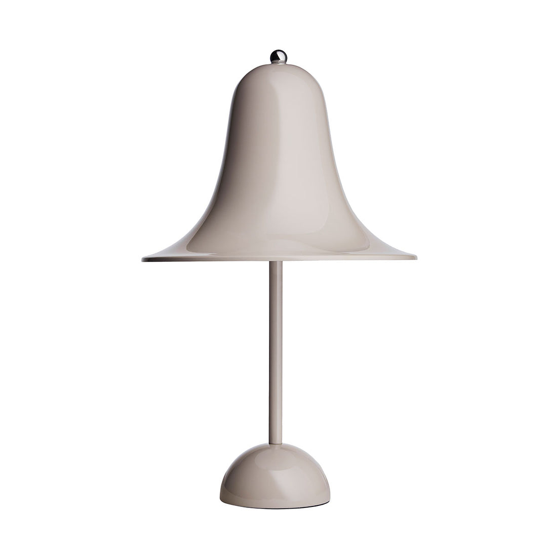 Pantop bordlampe fra Verpan i farven sand grey