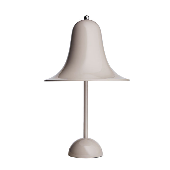 Pantop bordlampe fra Verpan i farven sand grey