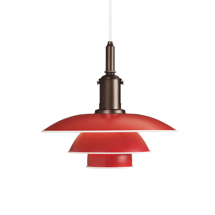 PH 3½-3 metal pendel fra Louis Poulsen i rød