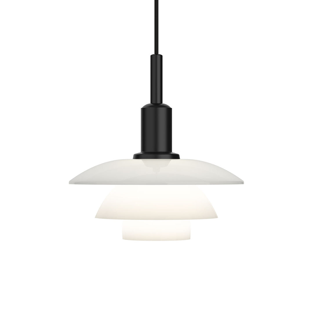 PH 3-3 pendel fra Louis Poulsen i hvid opal glas 