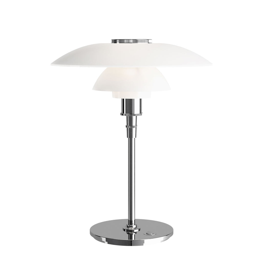 PH 4½-3½ klassisk glas bordlampe designet af Poul Henningsen for Louis Poulsen